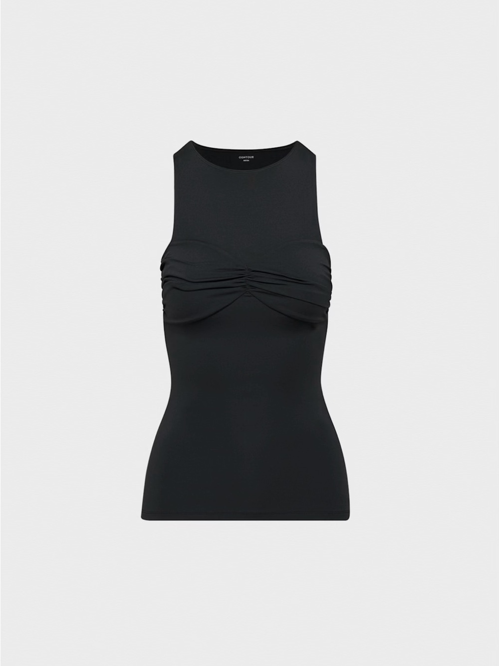 Aritzia Black Ruched Bust Tank